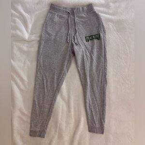 Gray Peach Pit Joggers
